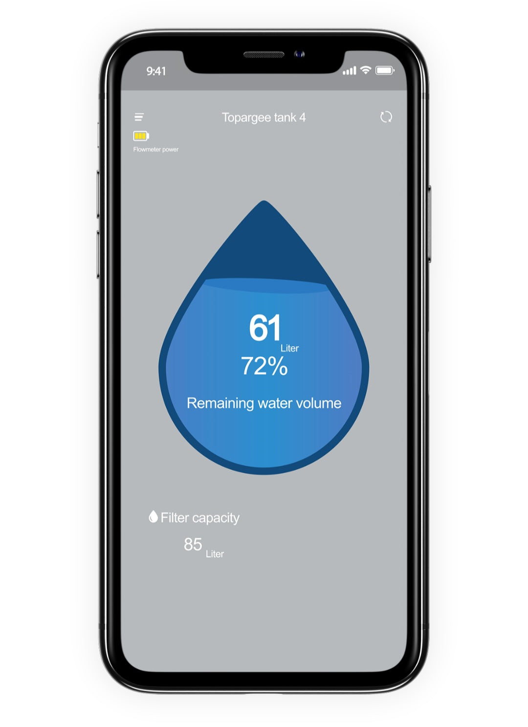 Topargee Bluetooth Water Gauge Package with Digital Water Flow Meter & Installation Kit